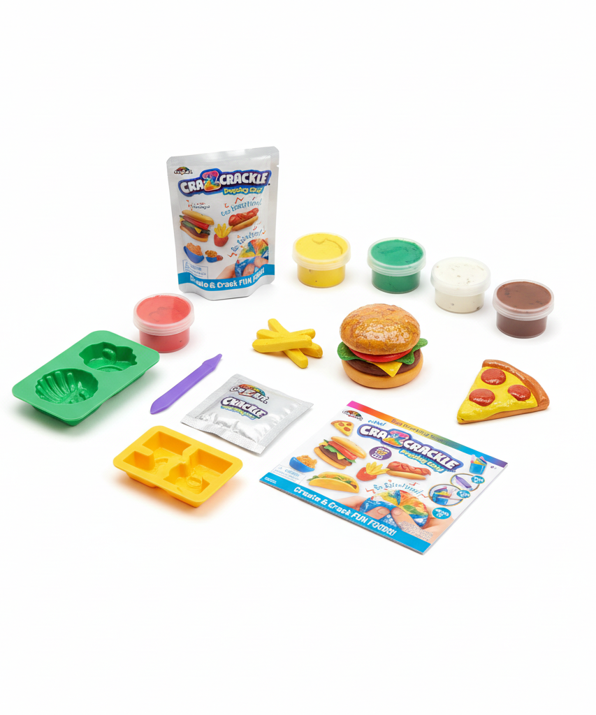 Cra-Z-CRACKLE Popping Clay! Create & Crack FUN FOODS!