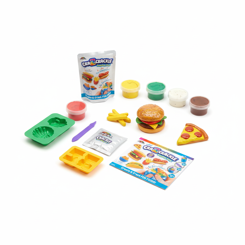Cra-Z-CRACKLE Popping Clay! Create & Crack FUN FOODS!
