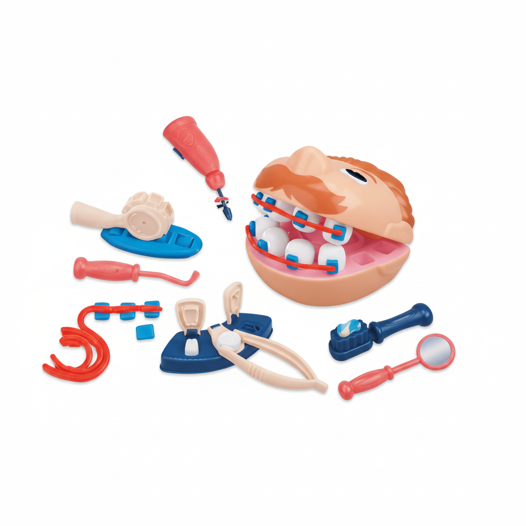 Magic Dough Happy Color Mud Dentist Set