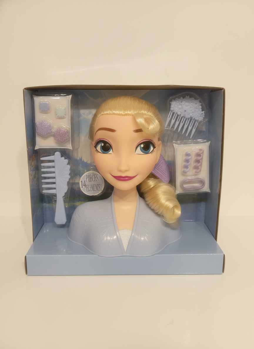 Disney Frozen Doll 14 Pieces Elements Styling Head