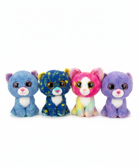 Spotted Leopard Plush with Glitter Eyes