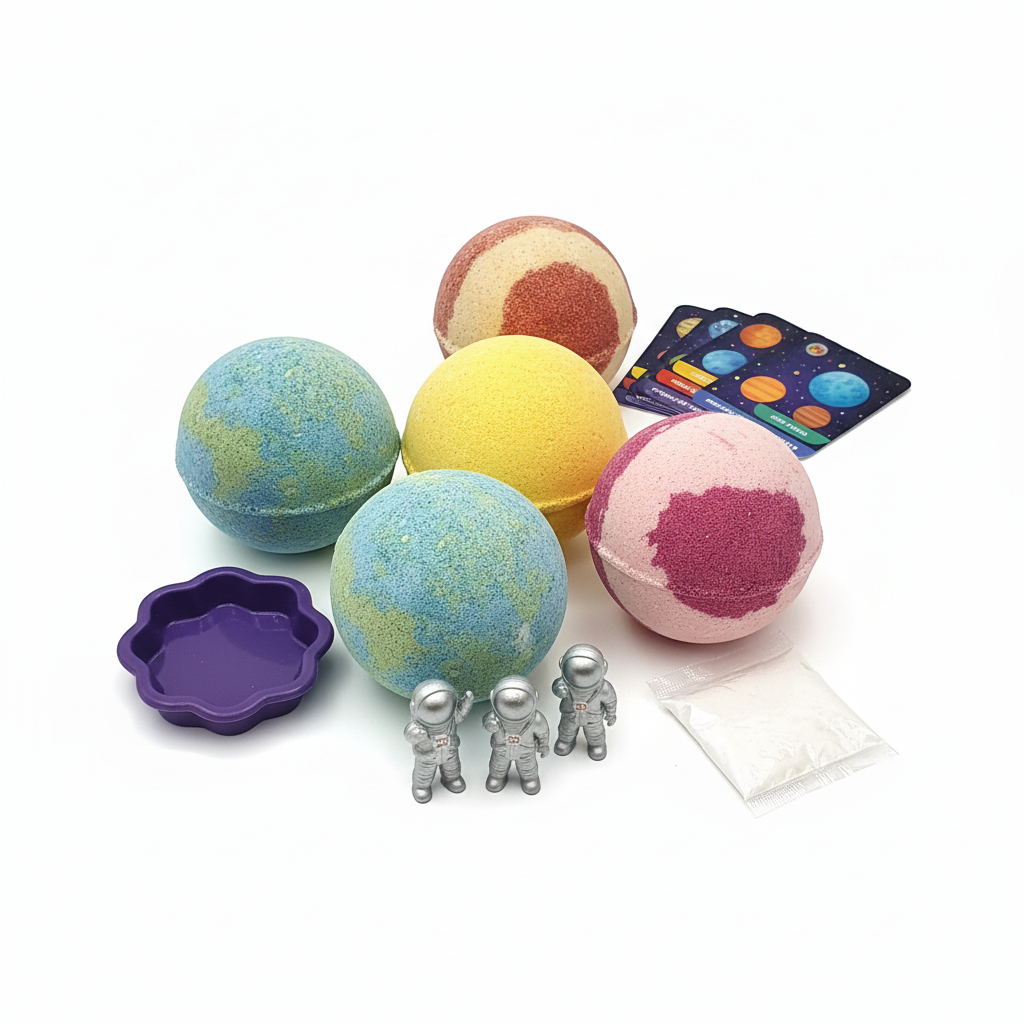 CRAZE iNKEE SPACE 5 Bath Bombs & 3 Surprise Figures Set