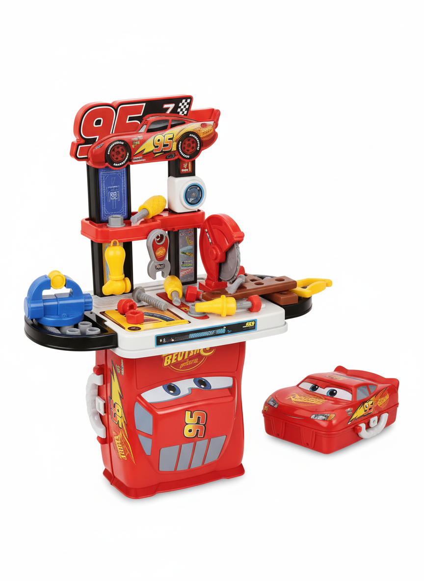 Disney Pixar Cars 3-in-1 Suitcase Construction Workshop