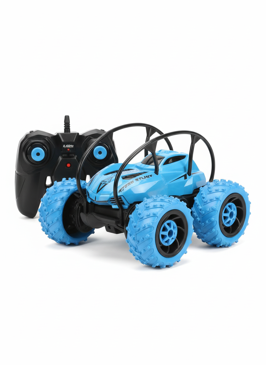 MKB Stunt General Mobilization Four Wheel Stunt Blue Car