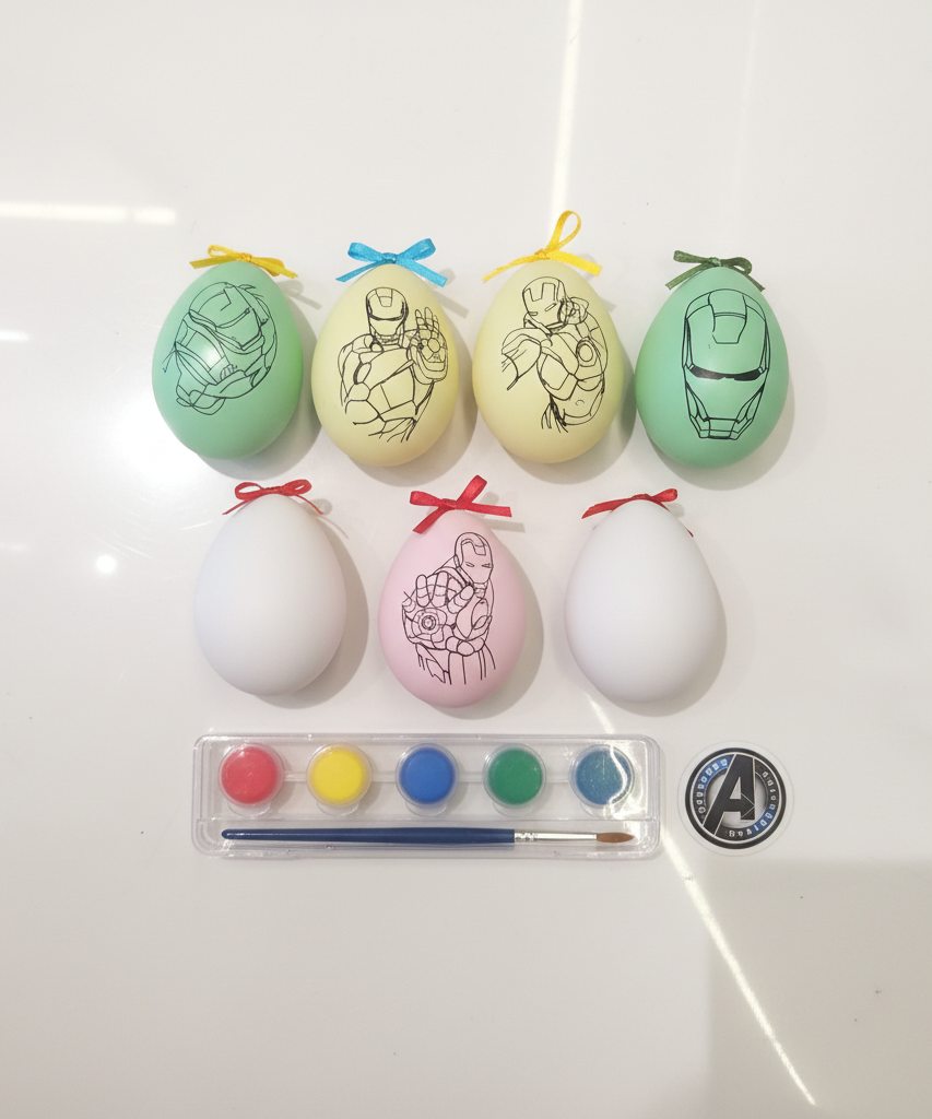 MAXVEL IRON MAN 3 Superhero Egg Decorating Set