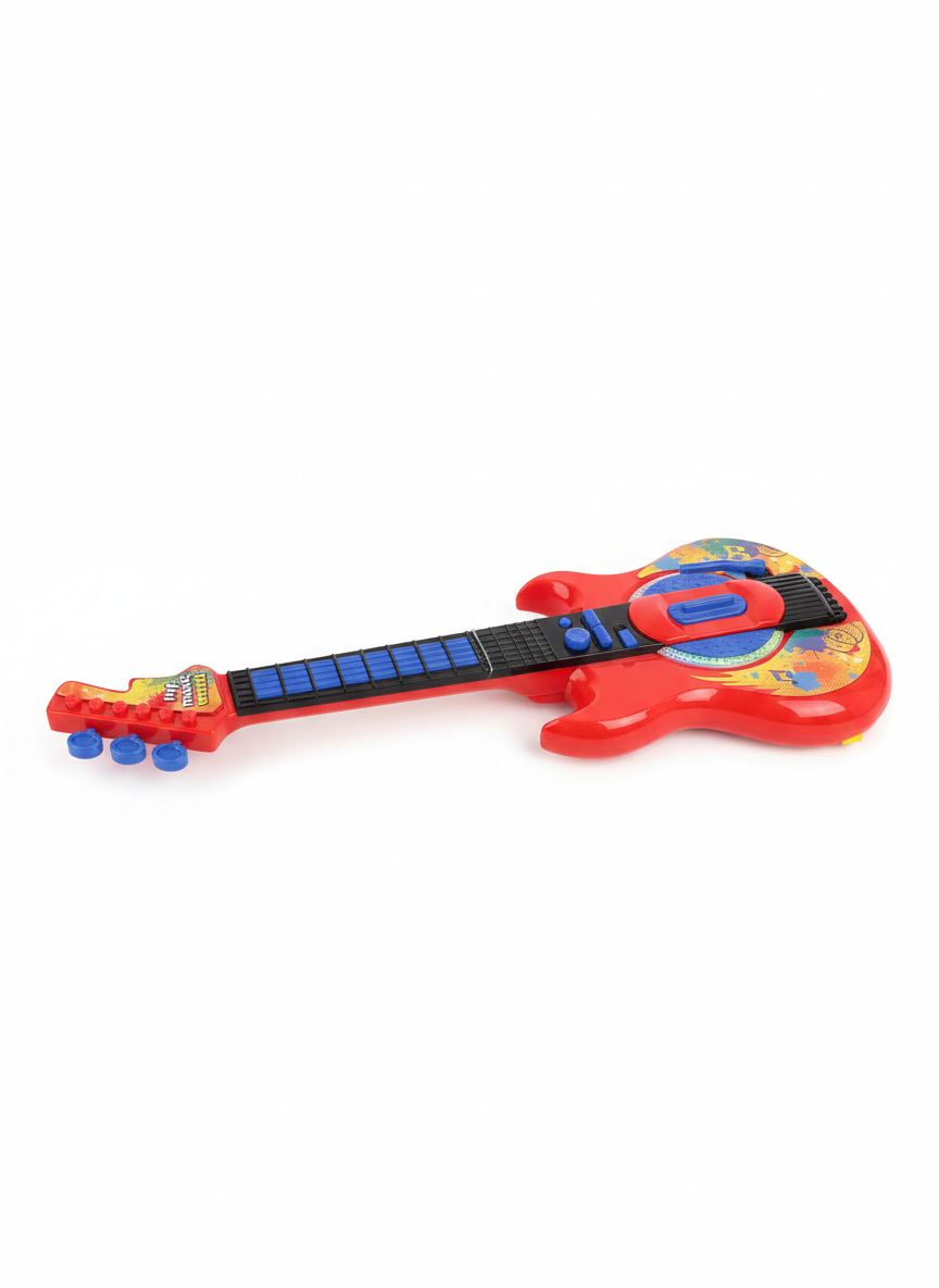 My Music World Brilliant Red Guitar