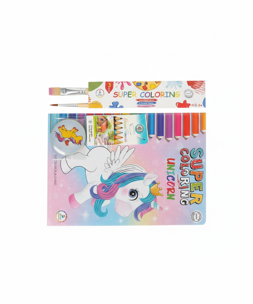 3-in-1 Super Coloring Unicorn Set