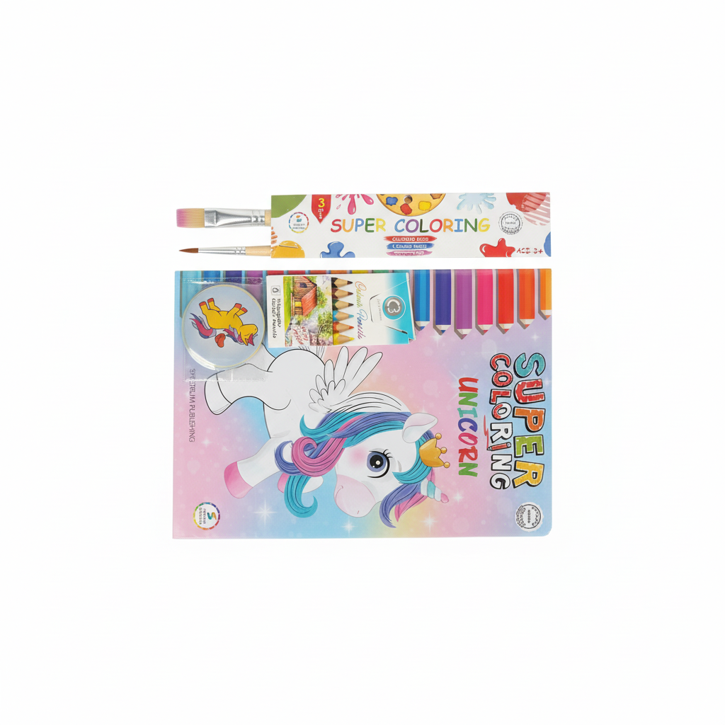 3-in-1 Super Coloring Unicorn Set