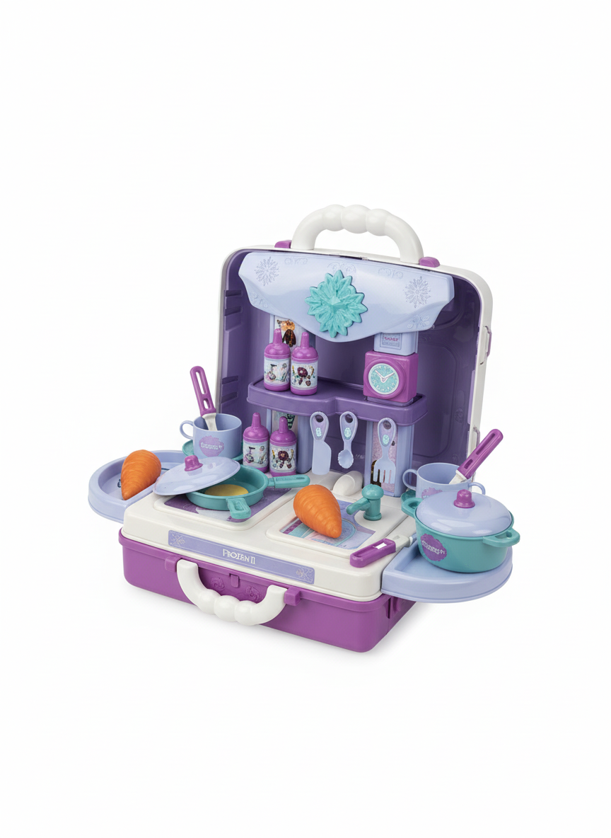 Frozen II 3 In 1 Suitcase Kitchen Play Set