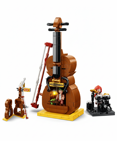 Inventor Violin Musical Instrument Shop 308Pcs Lego