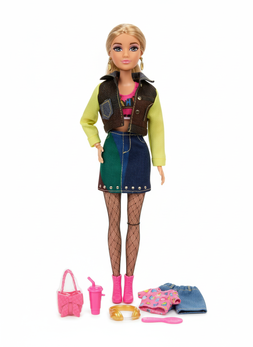 Anlily Fashion Girl Jeans Doll - Multi Style Jeans Series