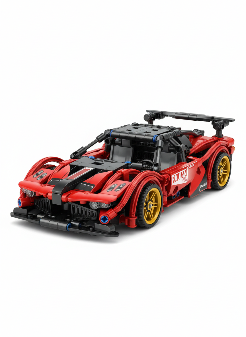 Pull Back Super Car Realistic Models Lego
