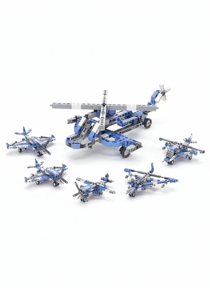 Inventor Engino Play To Invent 16-In-1 Aircrafts Models