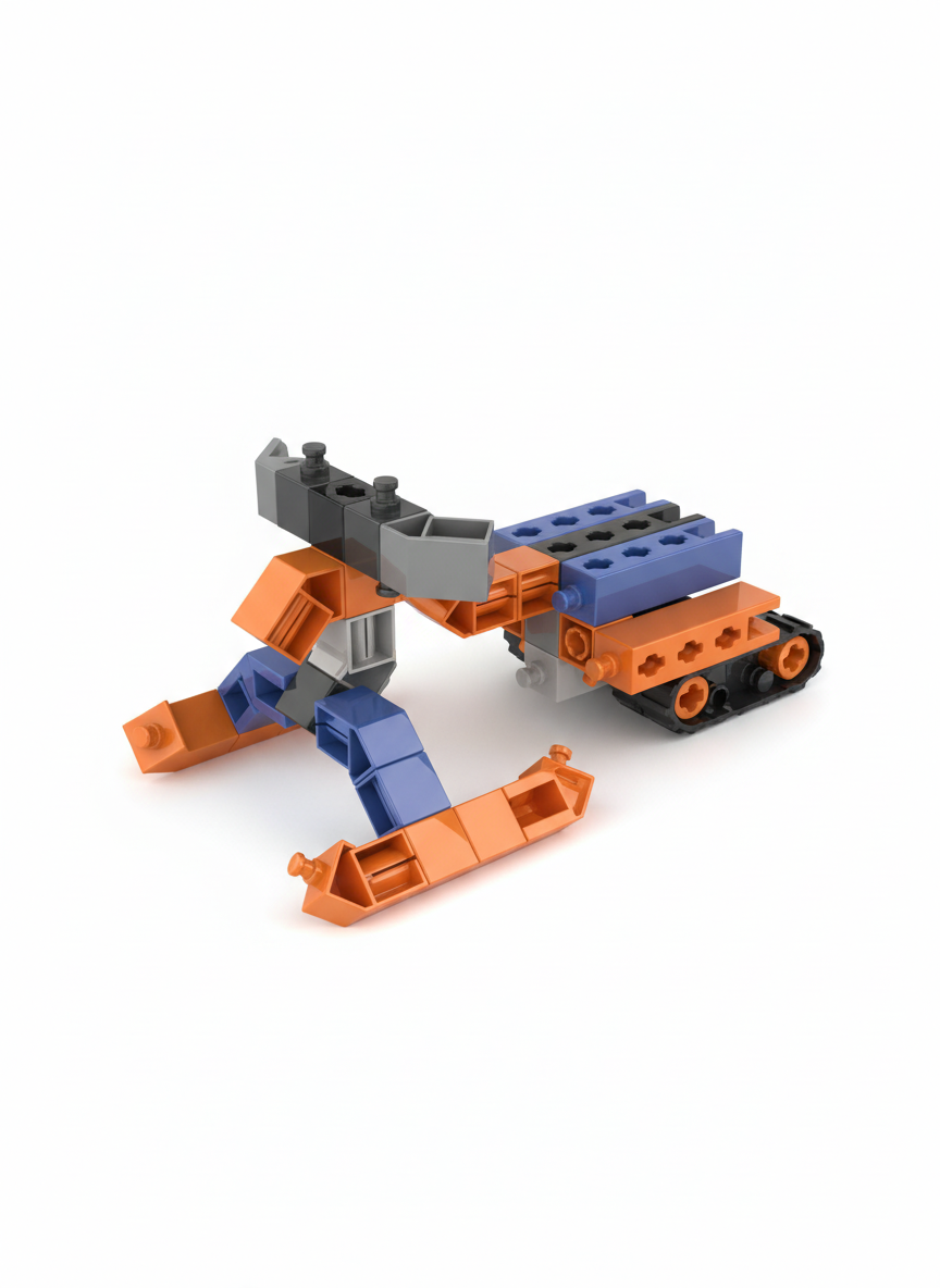Engino Play To Invent Snowmobile Snap Fit System
