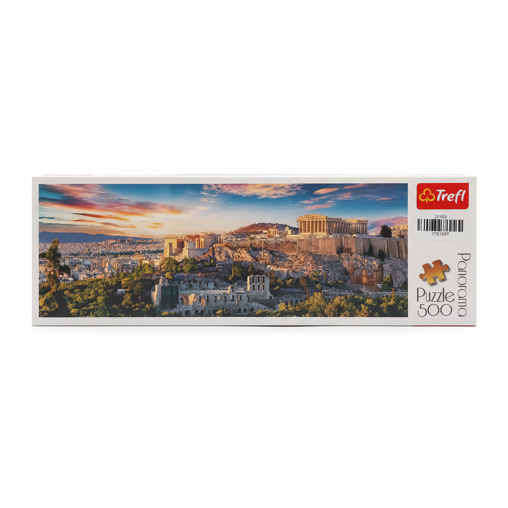 Trefl Panorama Puzzle 500: Acropolis at Sunset