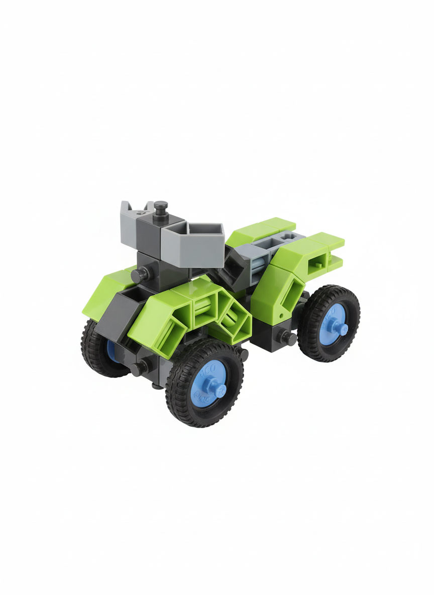 Engino Play To Invent Pico Builds Beach Buggy Snap Fit System