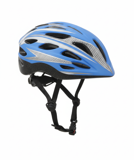 Bike Helmet Blue and Gray