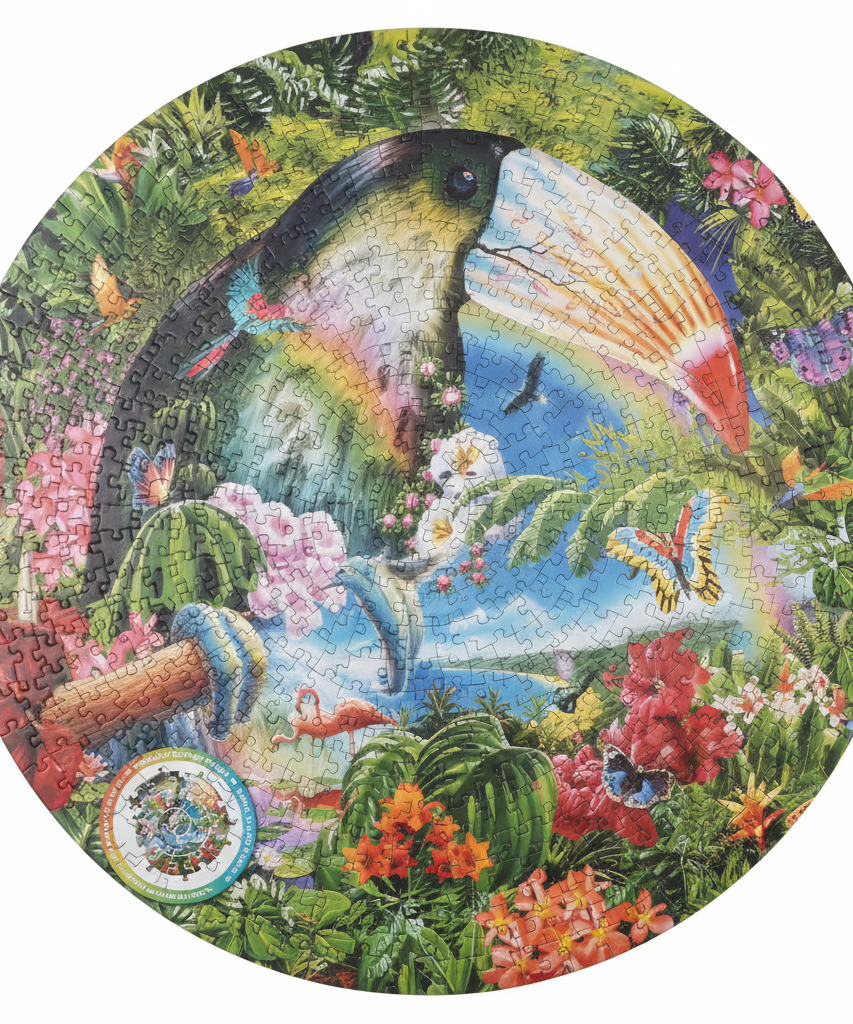 Trefl Spiral Puzzle Nature - Toucan & Rainforest, 1040 Pieces