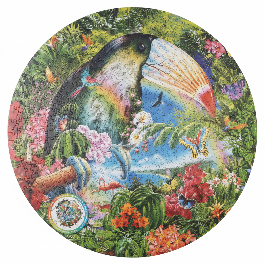 Trefl Spiral Puzzle Nature - Toucan & Rainforest, 1040 Pieces