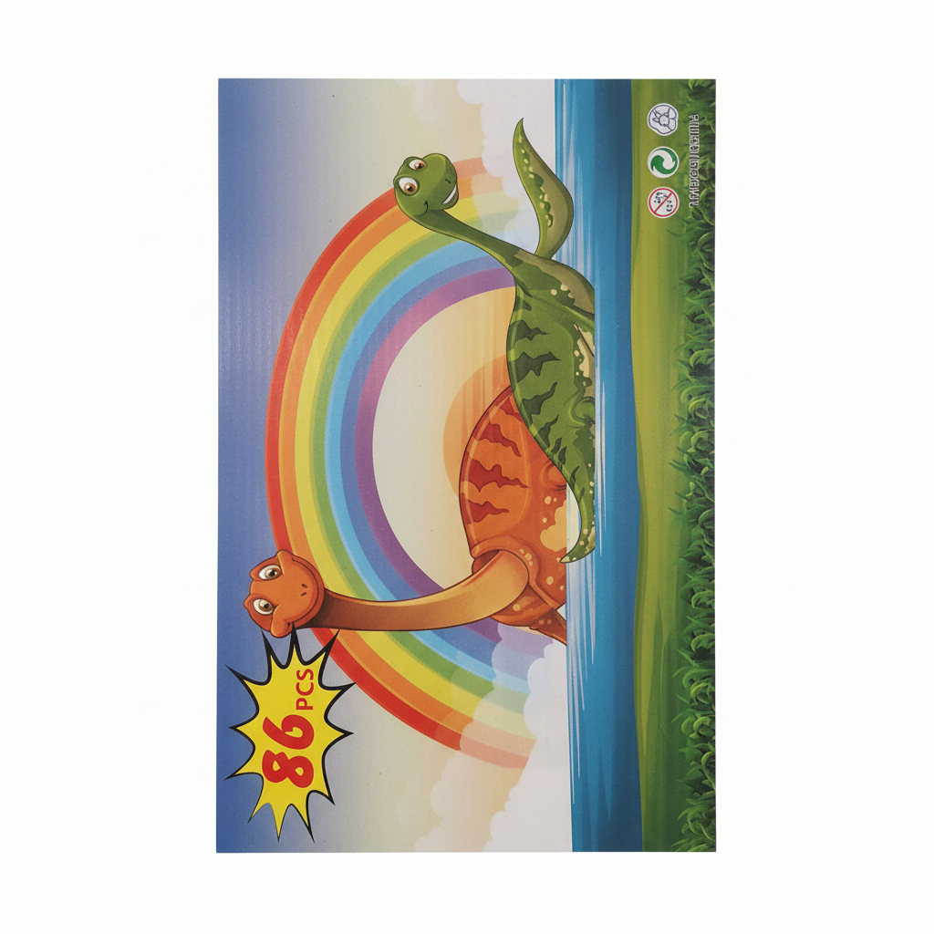 Dinosaur Rainbow 86-Piece Activity Fun Set