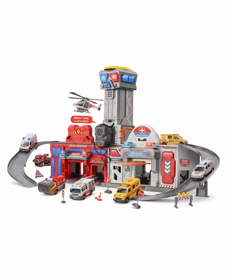 DIY City Action Track Set 2-In-1 Light And Sound