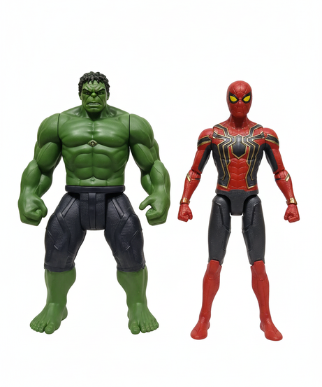 Avengers Hero Series Light-Up Action Figures - Hulk & Spider-Man