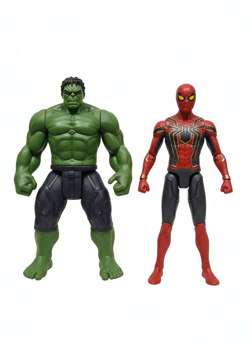 Avengers Hero Series Light-Up Action Figures - Hulk & Spider-Man