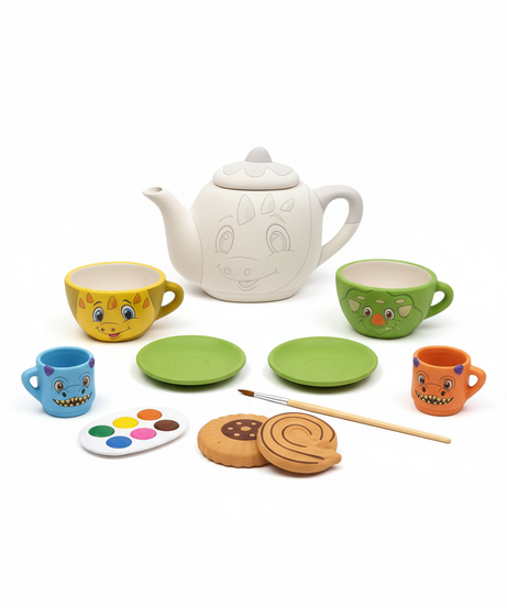 Painted Ceramic Set Dinosaur Series Animal