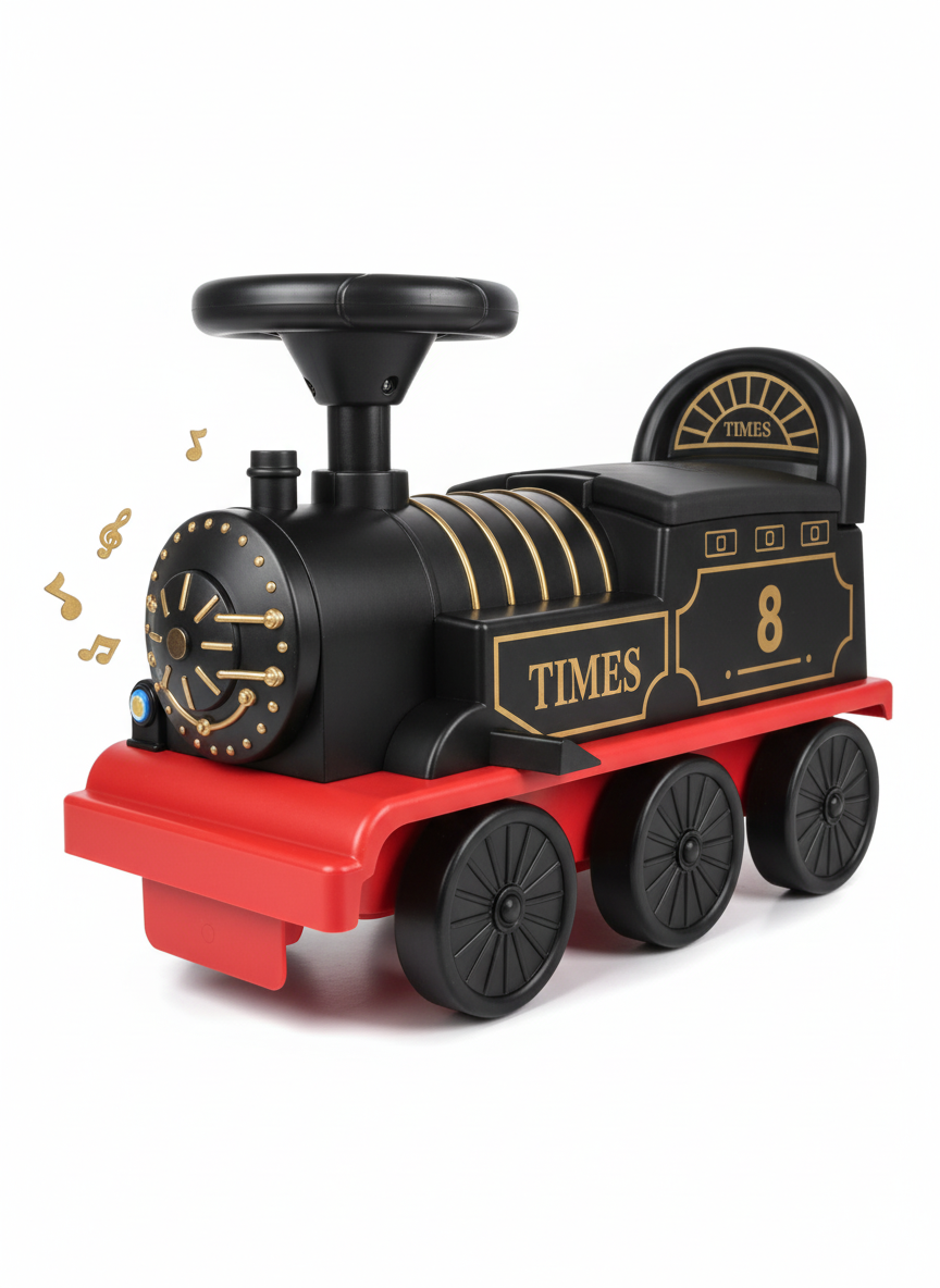 Retro Opening Children Train Discovery