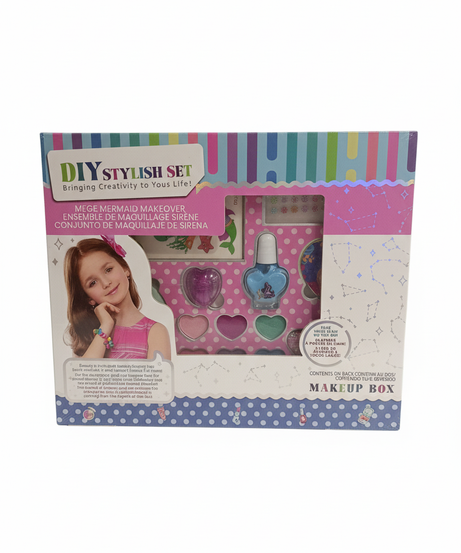 Diy Stylish Set Makeup Box (Blue)