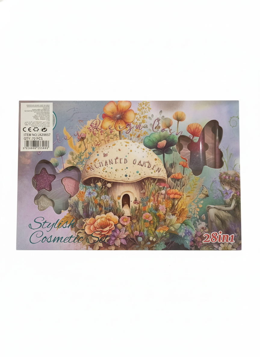 Stylish Cosmetic Set 28-In-1 Enchanted Garden