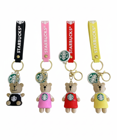 Starbucks Barista Bear Keychain Collection
