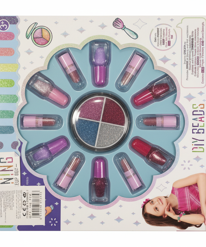 Shining Makeup Box  DIY Beads Mixed Colors