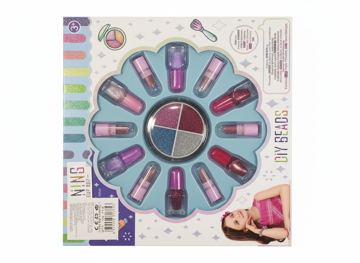 Shining Makeup Box  DIY Beads Mixed Colors