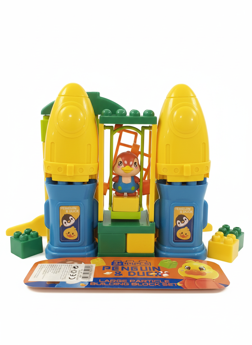Penguin And Duck Large Particle Building Block Set 44 PCS