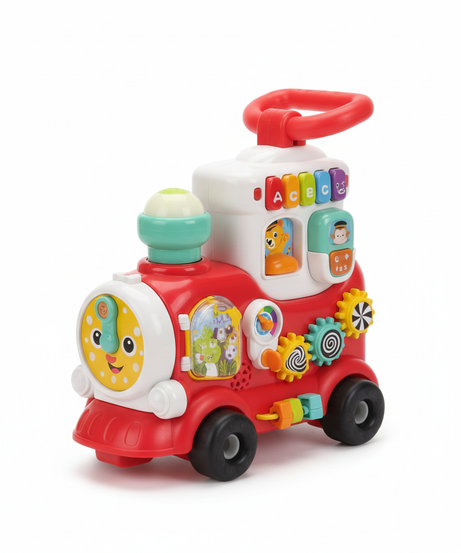 4 In1 Push Walker And Ride On Learning Train