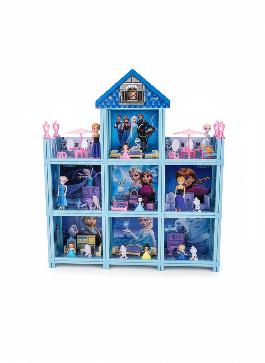 Frozen Play Big House Diy Change Girl