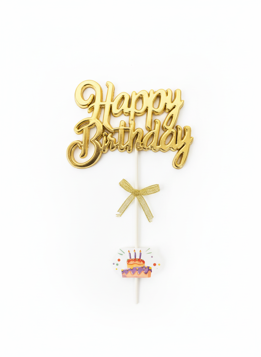 Happy Birthday Sign With Stick