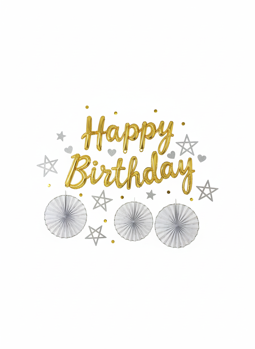 Happy Birthday Paper Flags