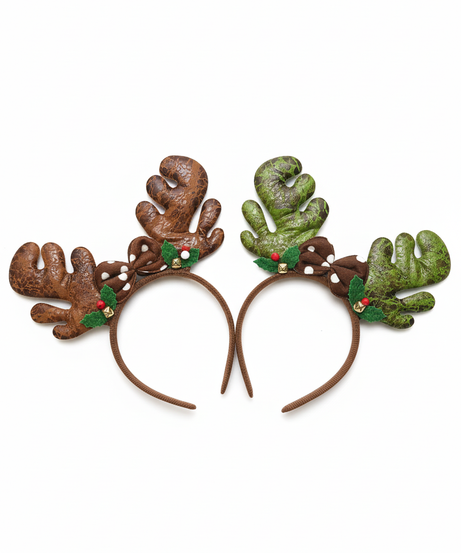 Festive Reindeer Antler Headband (1 Pack)