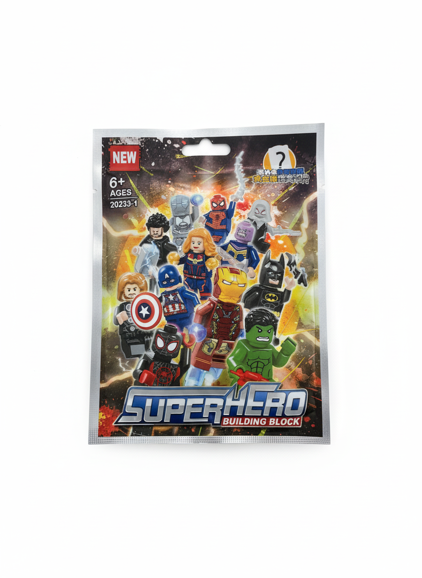 Superhero Building Block Mystery Pack