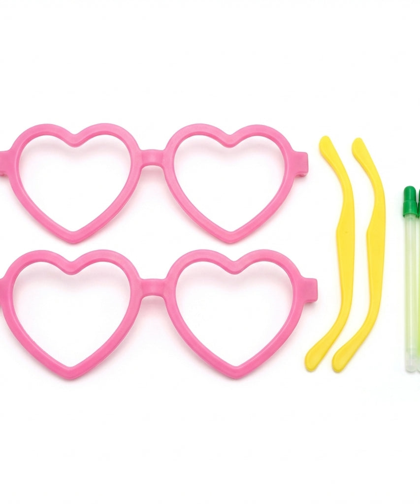 Glow Stick Heart-Shaped Glasses