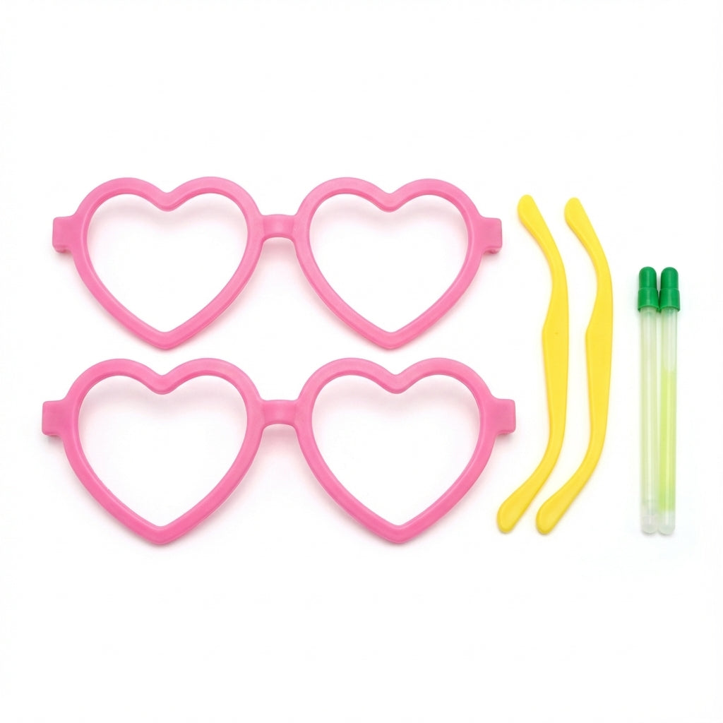 Glow Stick Heart-Shaped Glasses