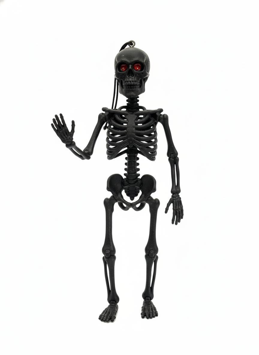 Black Silicon Skeleton