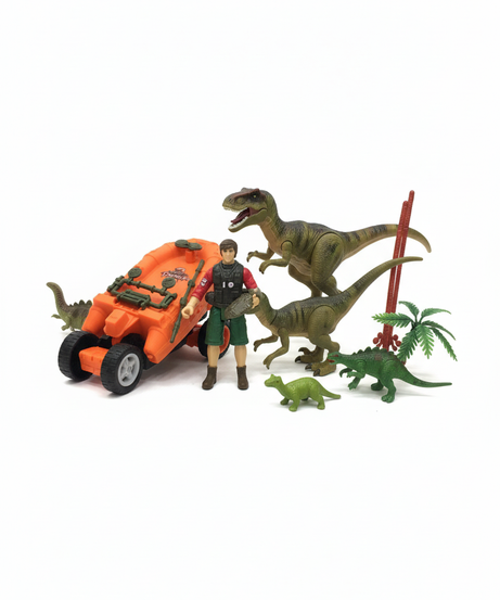 Dinosaur Park Dinosaur Play Set Orange Boat
