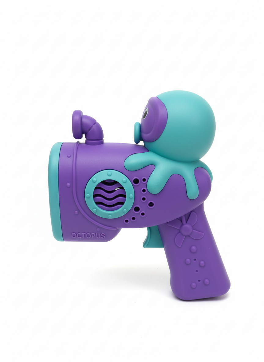 Octopus Colorful Bubble Gun