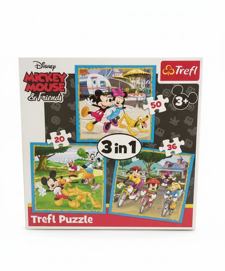 Disney Mickey Mouse And Friends 3 In1 Puzzle Trefl