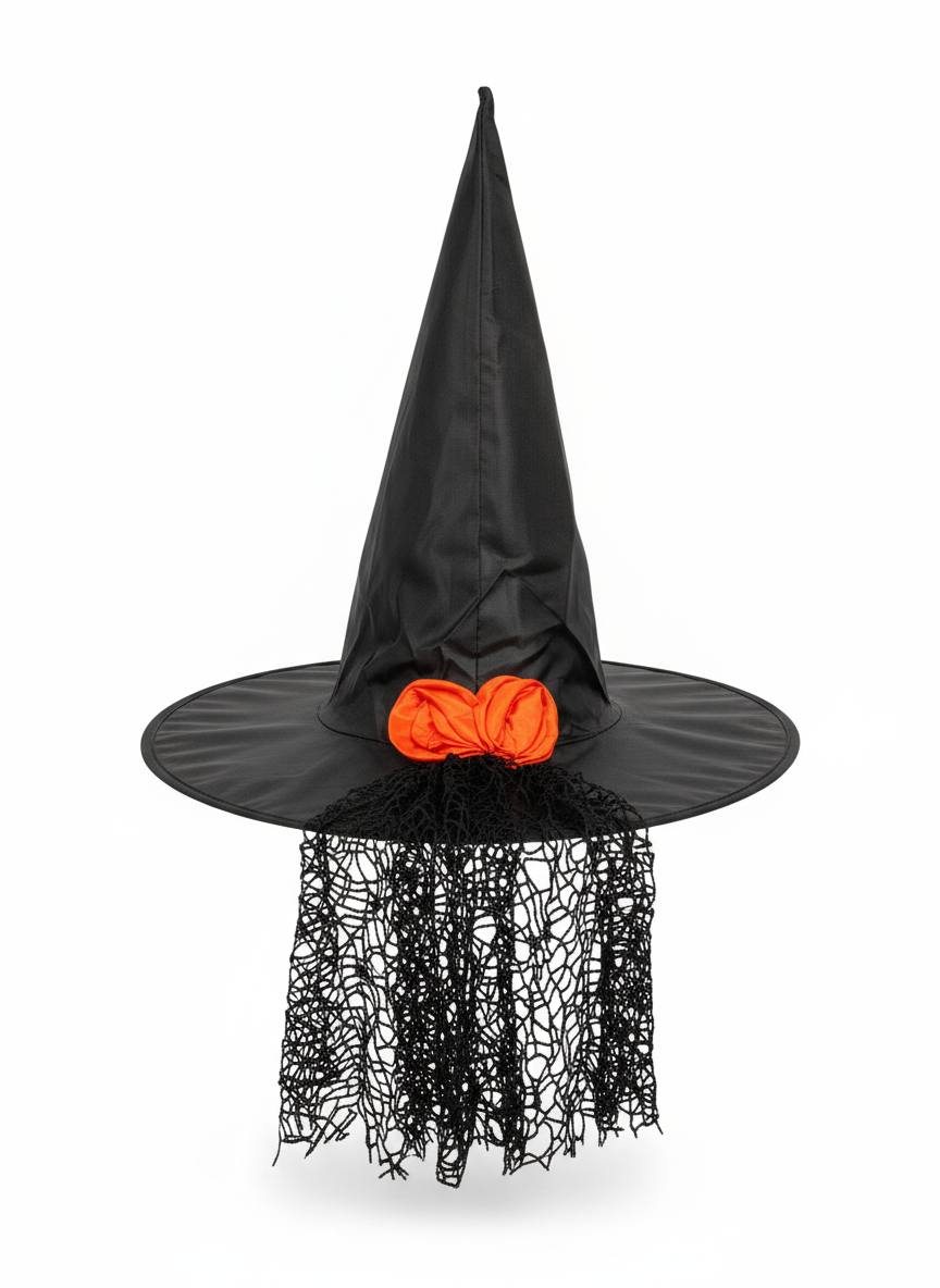 Halloween Witch Hat With Tie