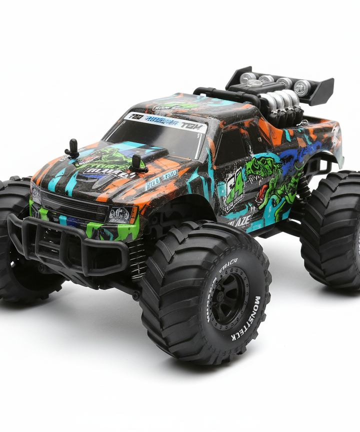 Brightly Off-Road Lighting Monster Truck with 2.4G Remote Control