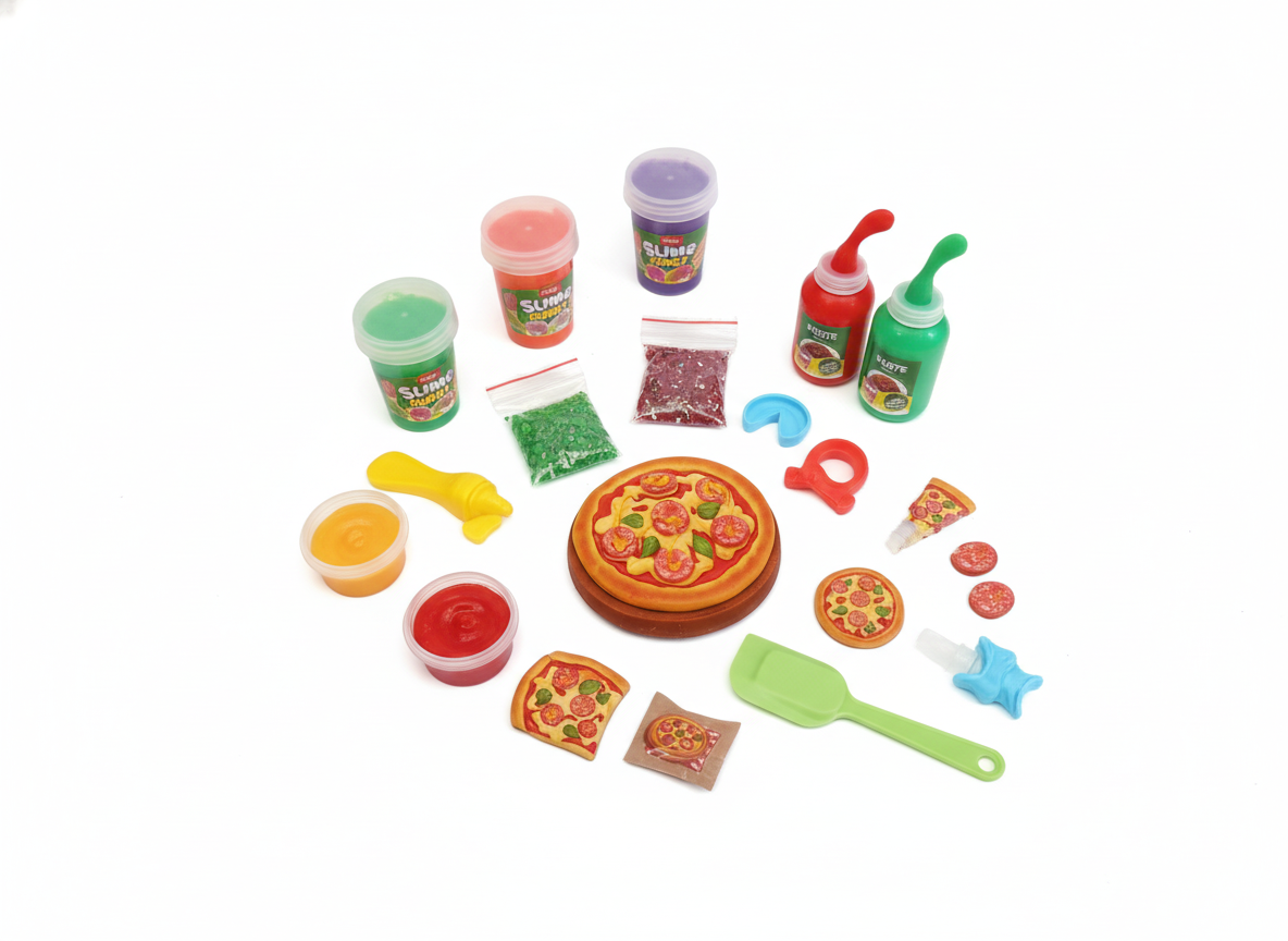 ZURU Slime Smart: Make Your Own Realistic Slime Food! (Pizza Kit)